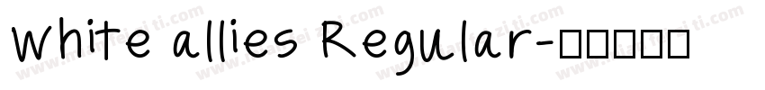 white allies Regular字体转换